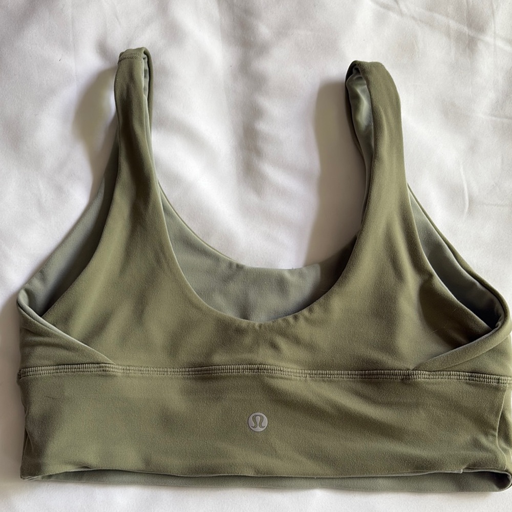 Lululemon Olive Green/light green Women's Sports Bra - Picture 3 of 5